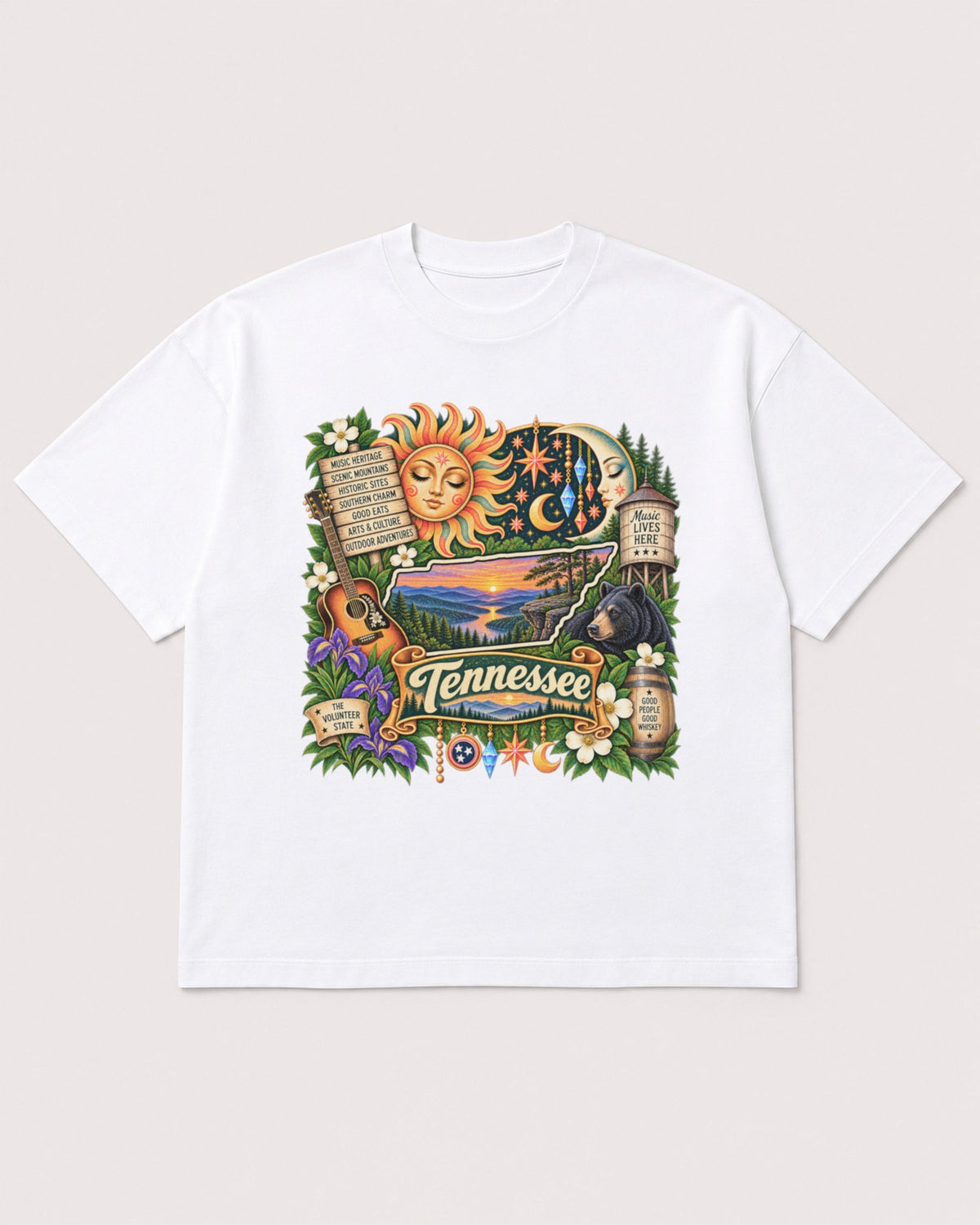 Mockup Boxy Heavyweight Tee White product