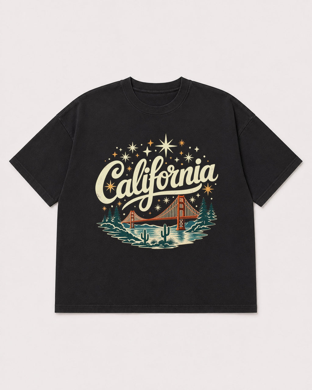 Mockup Boxy Heavyweight Tee Black product