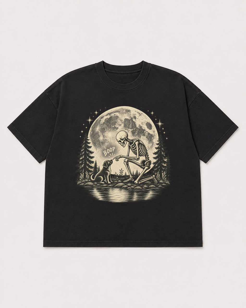 Mockup Boxy Heavyweight Tee Black product