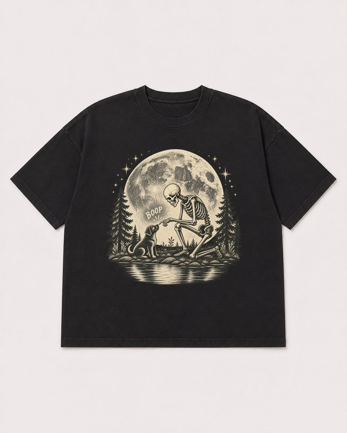 Mockup Boxy Heavyweight Tee Black product