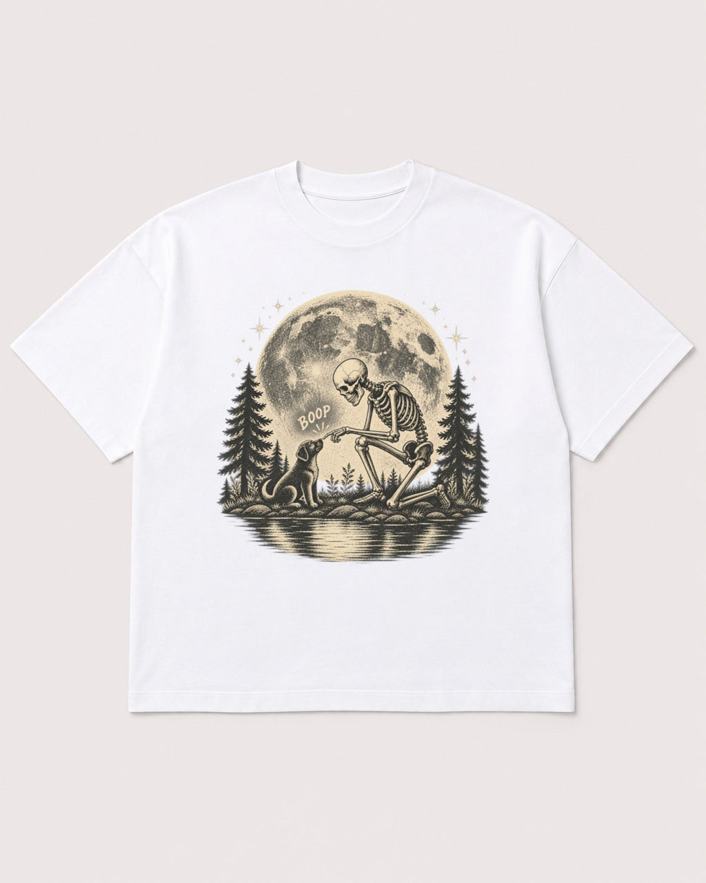 Mockup Boxy Heavyweight Tee White product