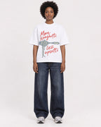 Mockup Boxy Heavyweight Tee White female full-body 14