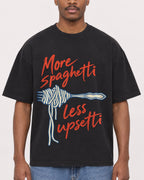 Mockup Boxy Heavyweight Tee Black male close-up 14