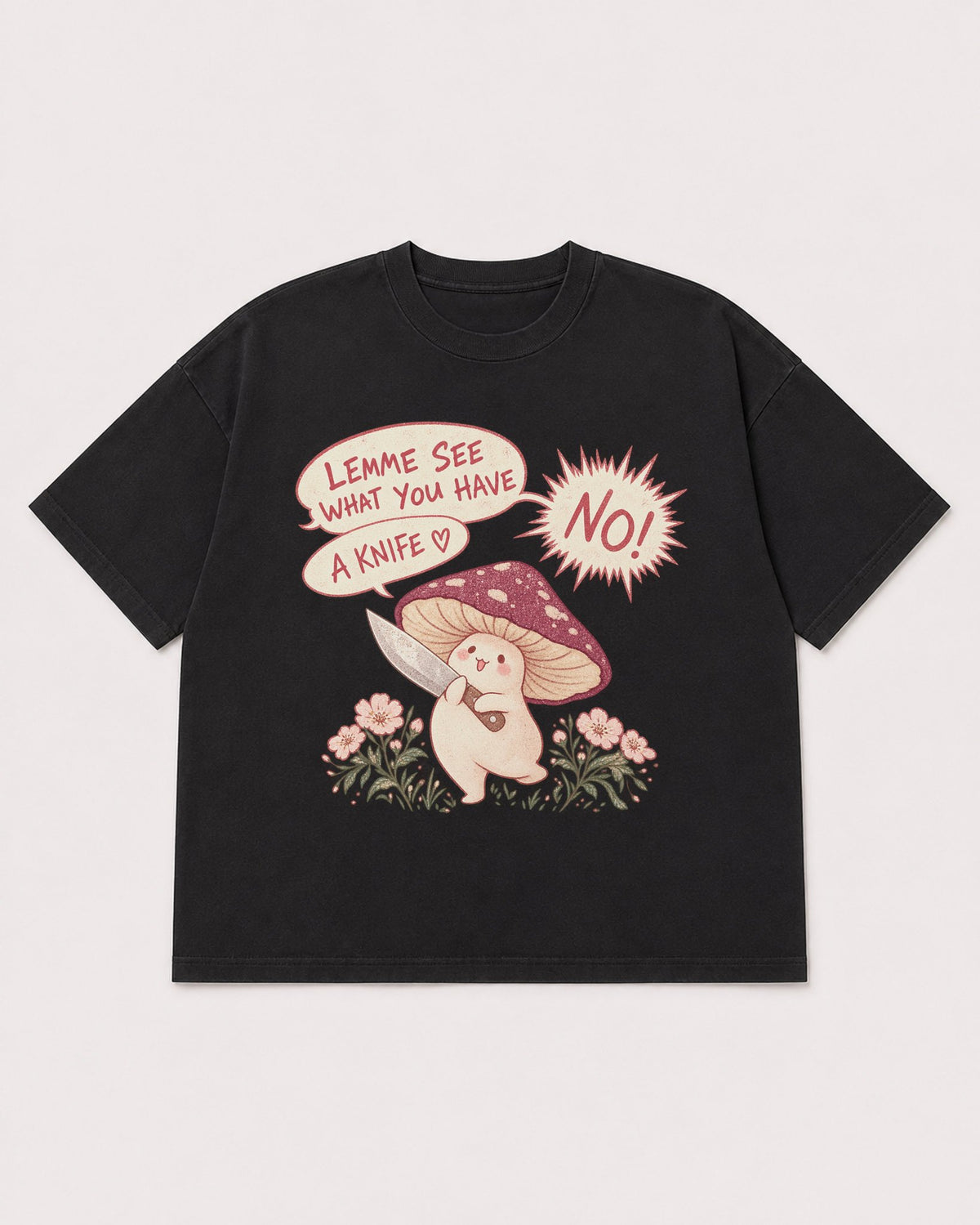 Mockup Boxy Heavyweight Tee Black product