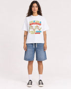Mockup Boxy Heavyweight Tee White female full-body 06