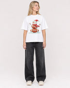 Mockup Boxy Heavyweight Tee White female full-body 08