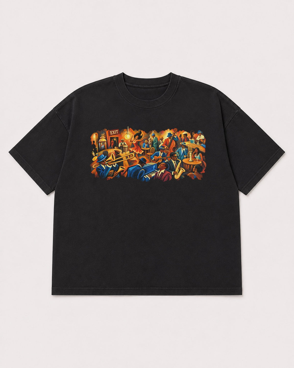 Mockup Boxy Heavyweight Tee Black product