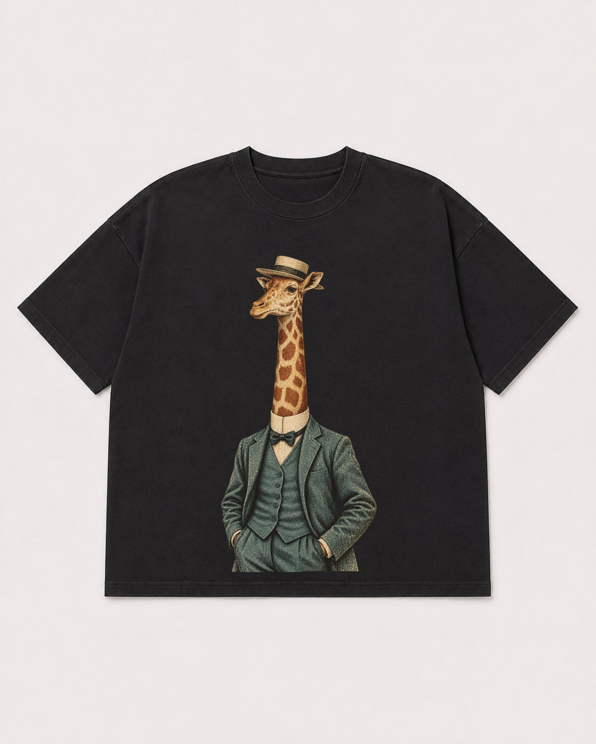 Mockup Boxy Heavyweight Tee Black product