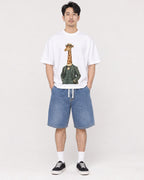 Mockup Boxy Heavyweight Tee White male full-body 13