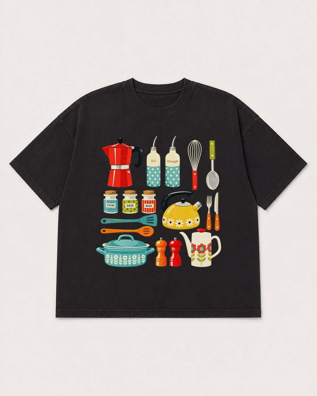 Mockup Boxy Heavyweight Tee Black product