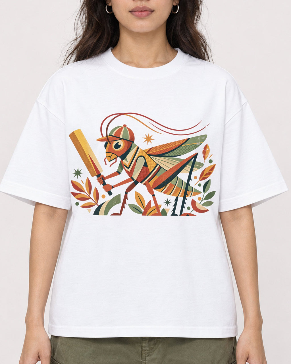 Mockup Boxy Heavyweight Tee White female close-up 02