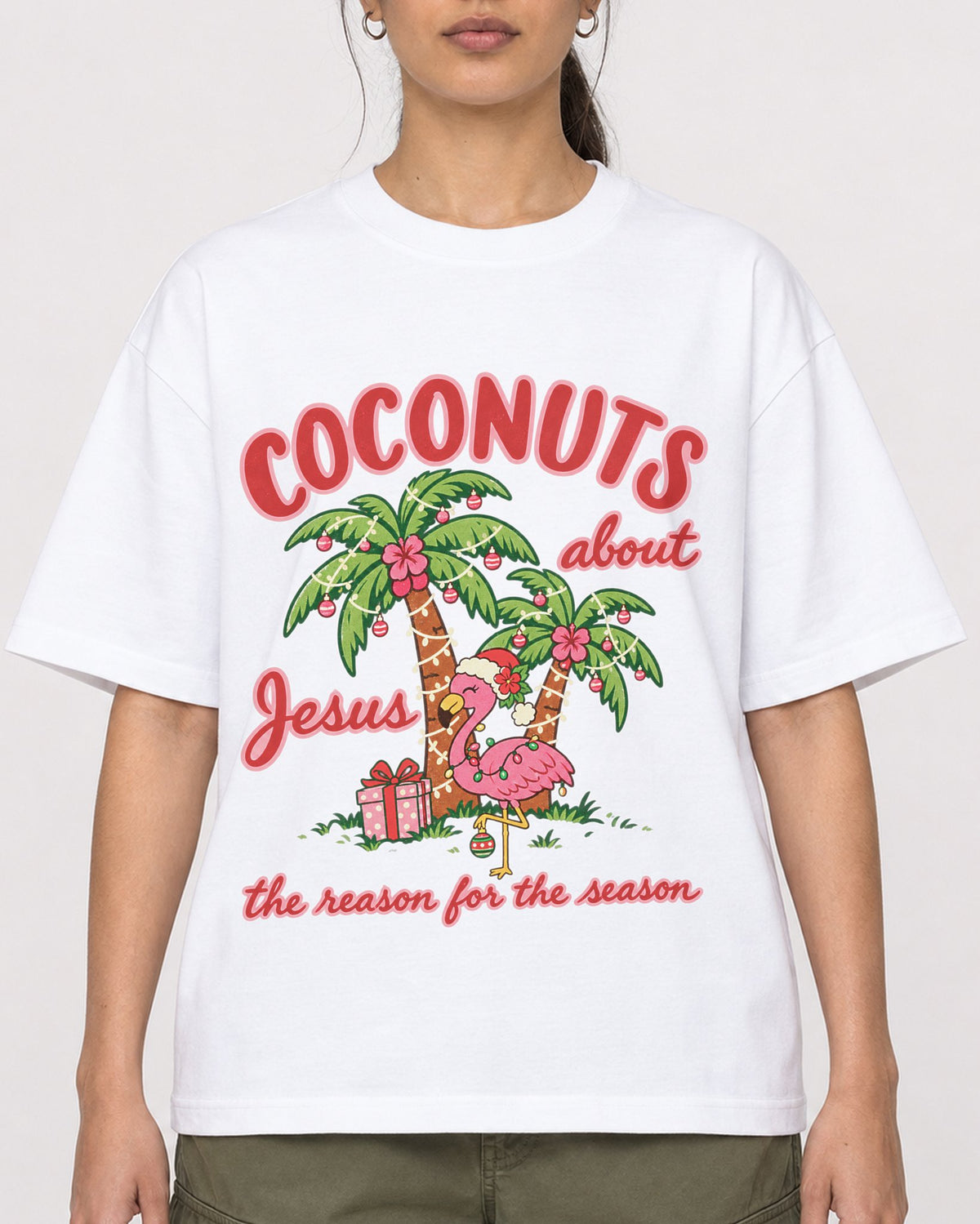 Mockup Boxy Heavyweight Tee White female close-up 47
