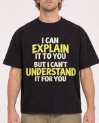 Mockup Boxy Heavyweight Tee Black male close-up 28