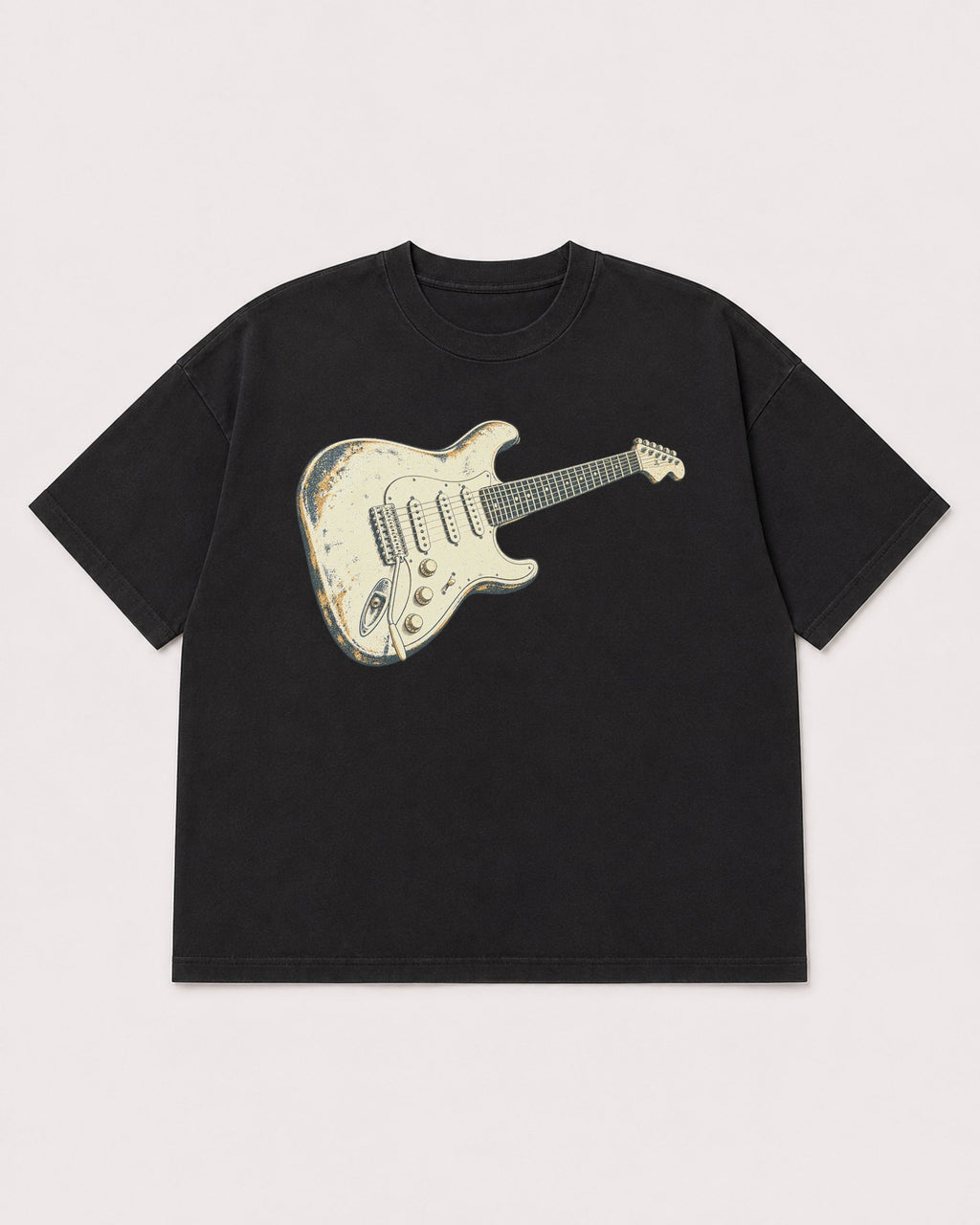 Mockup Boxy Heavyweight Tee Black product