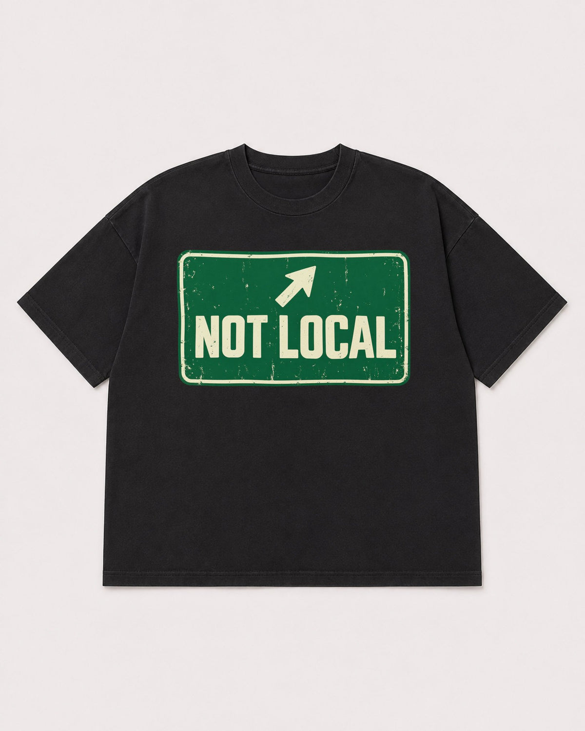 Mockup Boxy Heavyweight Tee Black product