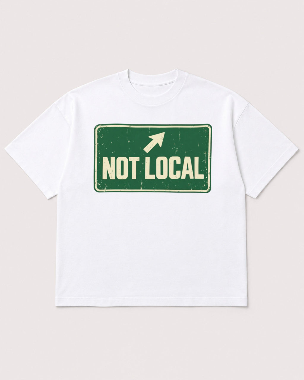 Mockup Boxy Heavyweight Tee White product