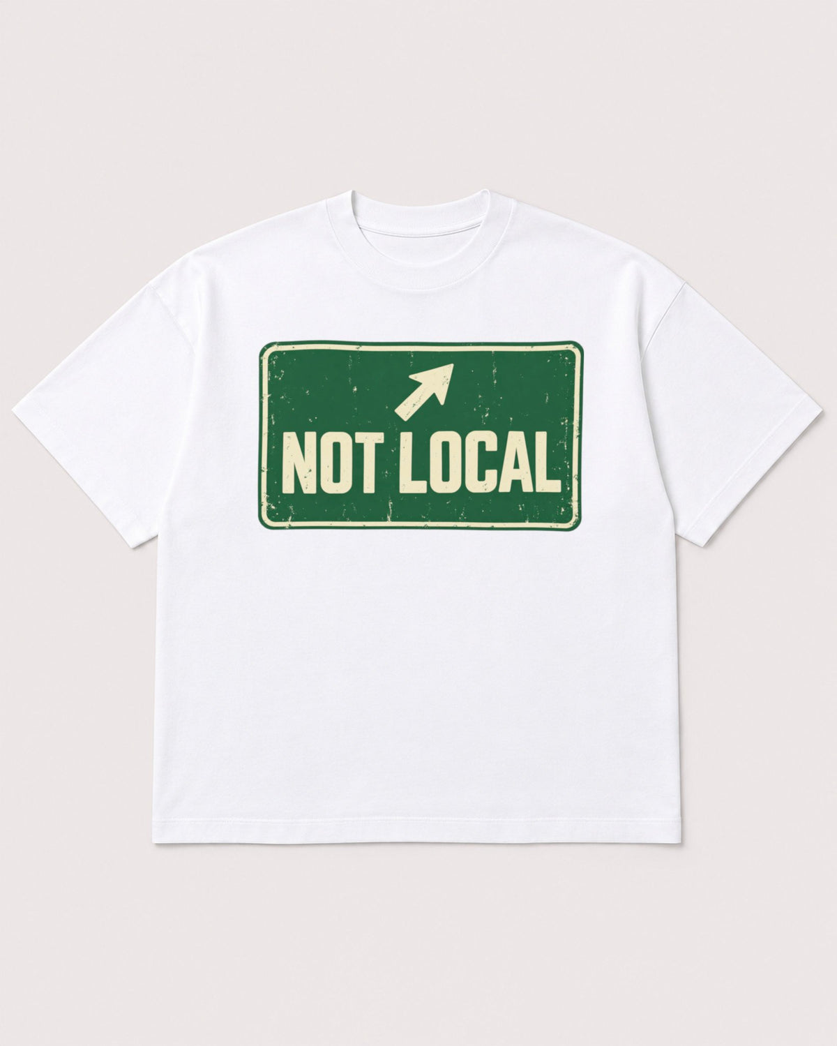 Mockup Boxy Heavyweight Tee White product