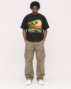 Mockup Boxy Heavyweight Tee Black male full-body 04