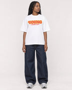 Mockup Boxy Heavyweight Tee White female full-body 04