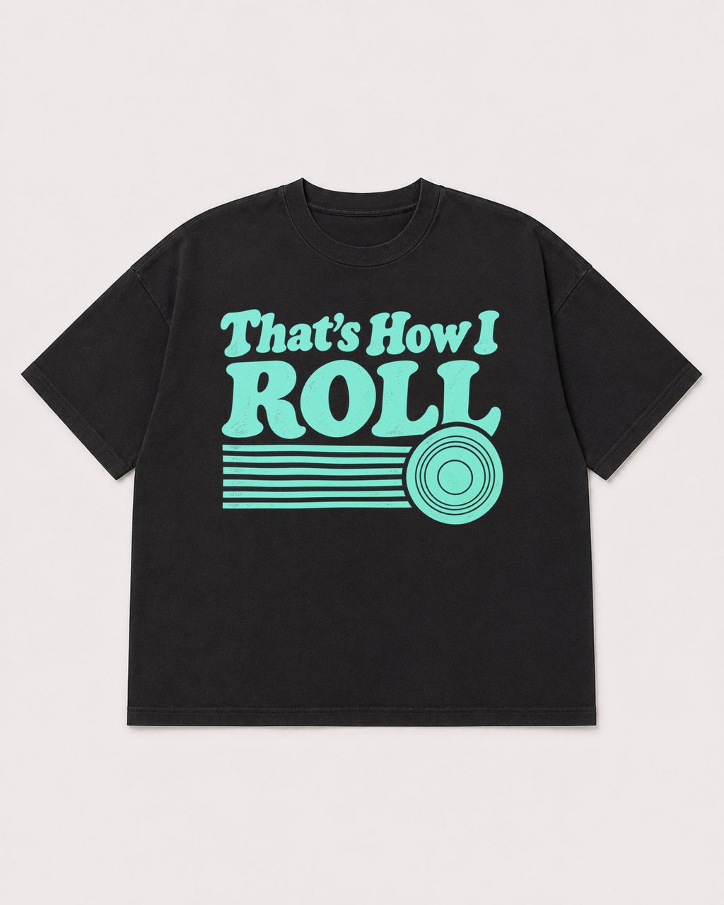Mockup Boxy Heavyweight Tee Black product