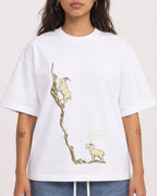 Mockup Boxy Heavyweight Tee White female close-up 06