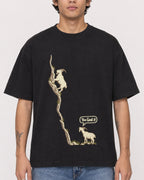 Mockup Boxy Heavyweight Tee Black male close-up 06