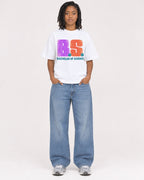 Mockup Boxy Heavyweight Tee White female full-body 15