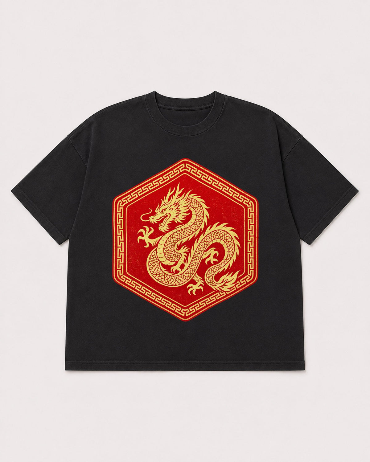 Mockup Boxy Heavyweight Tee Black product