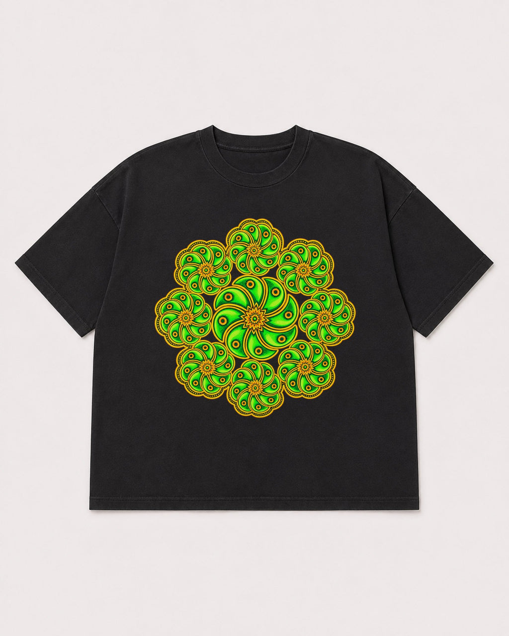 Mockup Boxy Heavyweight Tee Black product