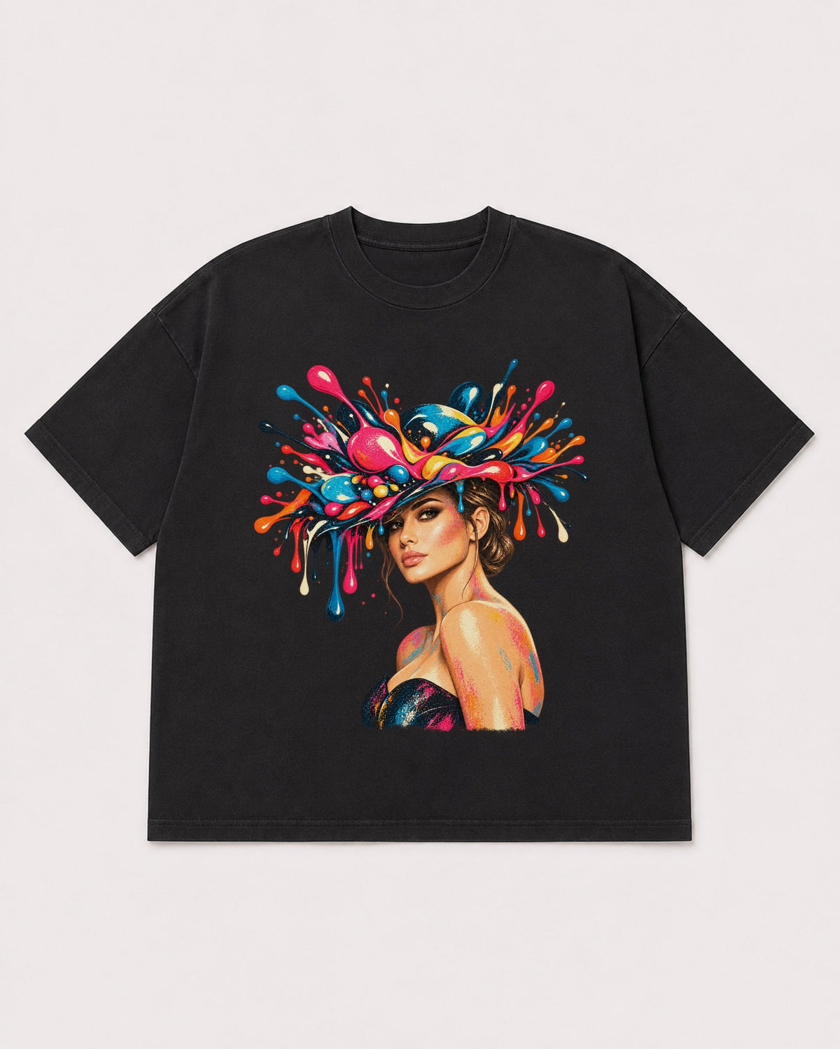 Mockup Boxy Heavyweight Tee Black product