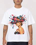 Mockup Boxy Heavyweight Tee White male close-up 06