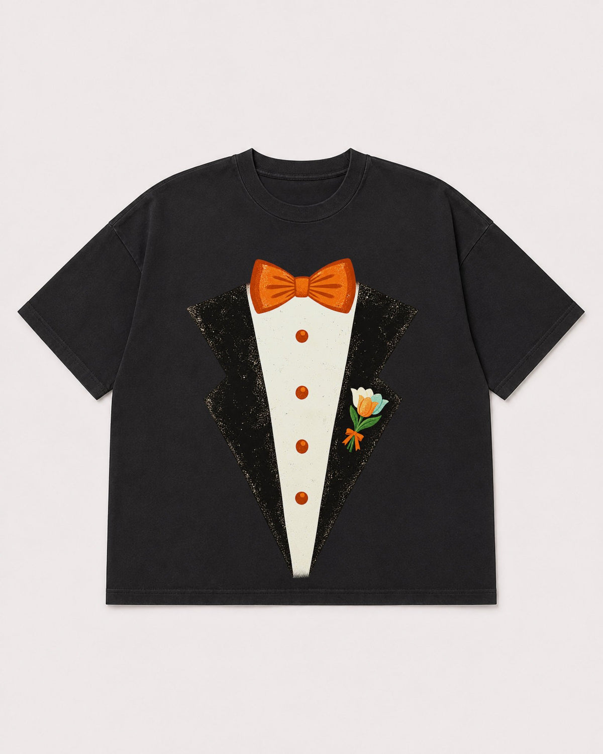 Mockup Boxy Heavyweight Tee Black product