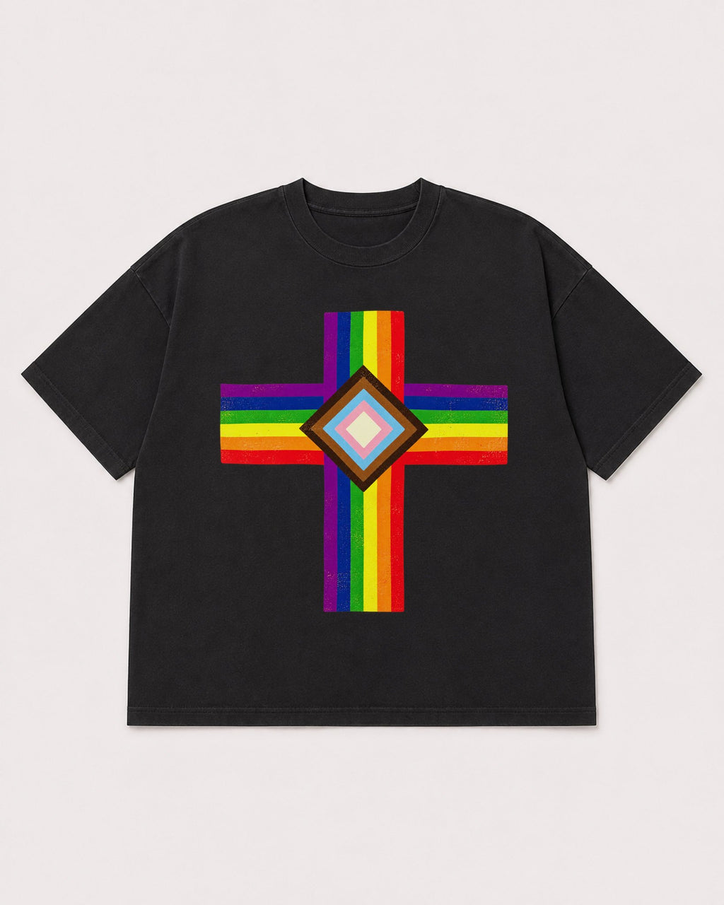 Mockup Boxy Heavyweight Tee Black product