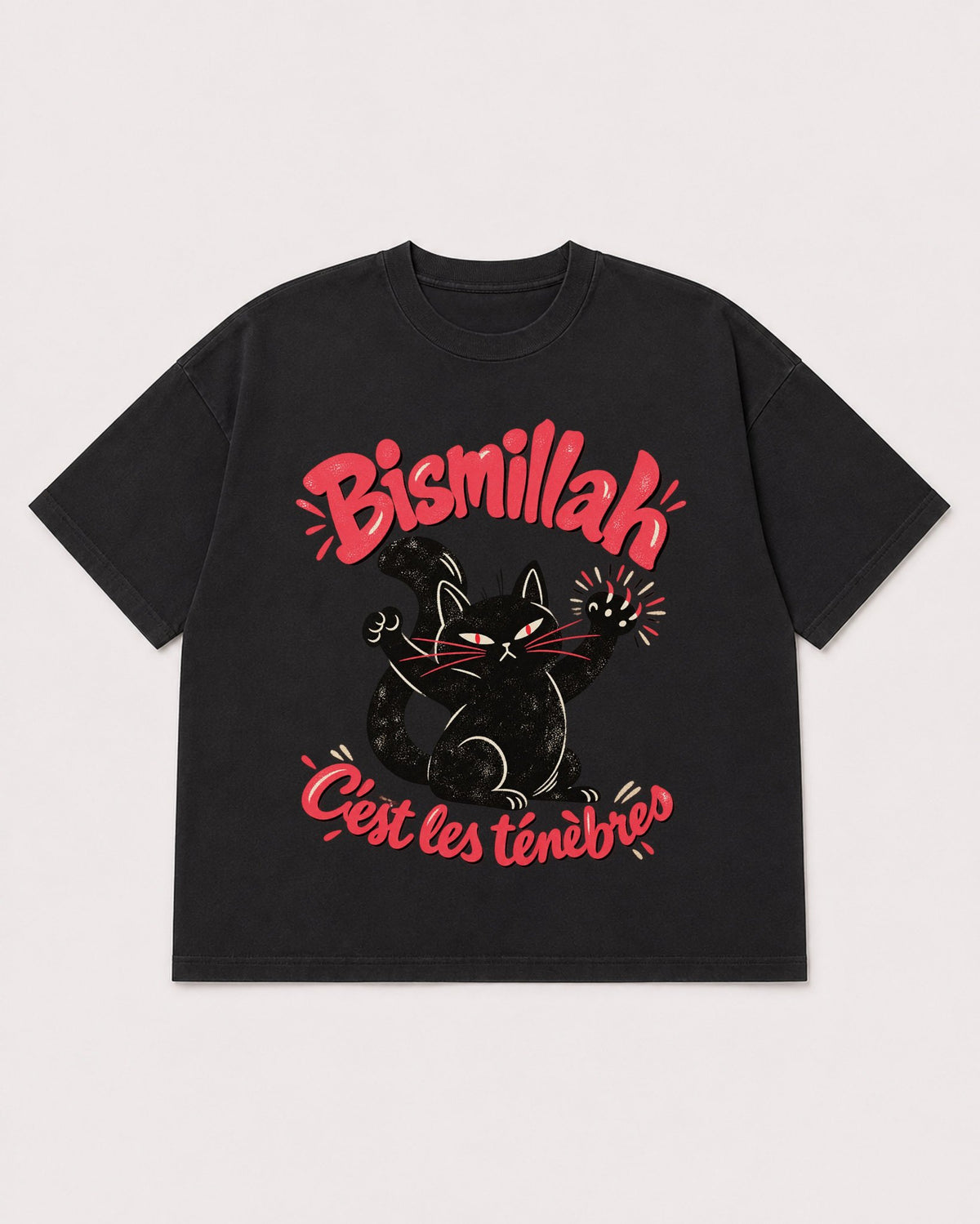 Mockup Boxy Heavyweight Tee Black product