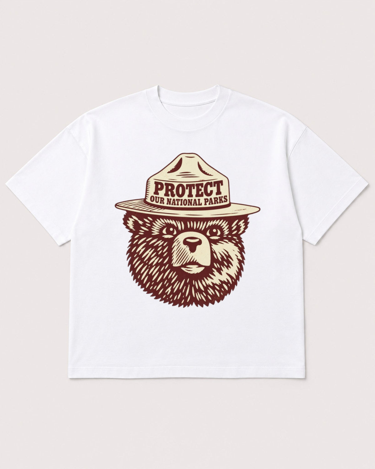 Mockup Boxy Heavyweight Tee White product
