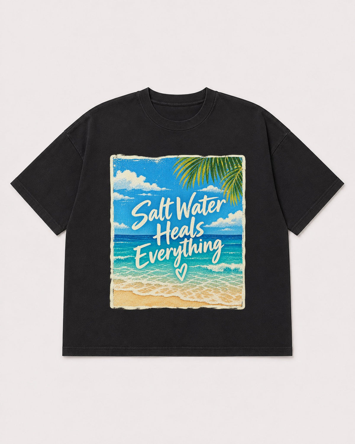 Mockup Boxy Heavyweight Tee Black product