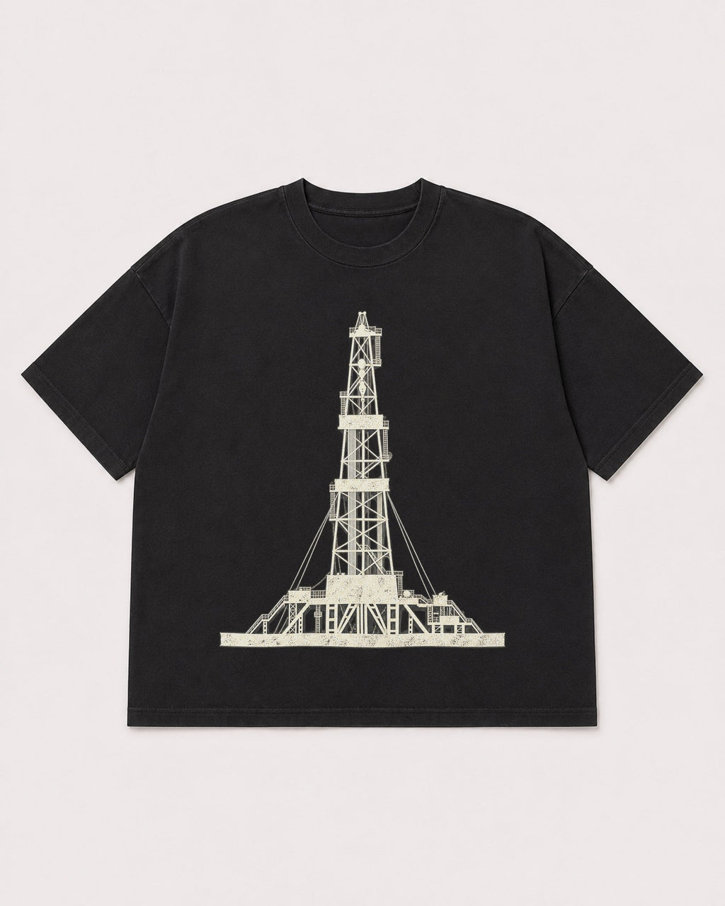 Mockup Boxy Heavyweight Tee Black product