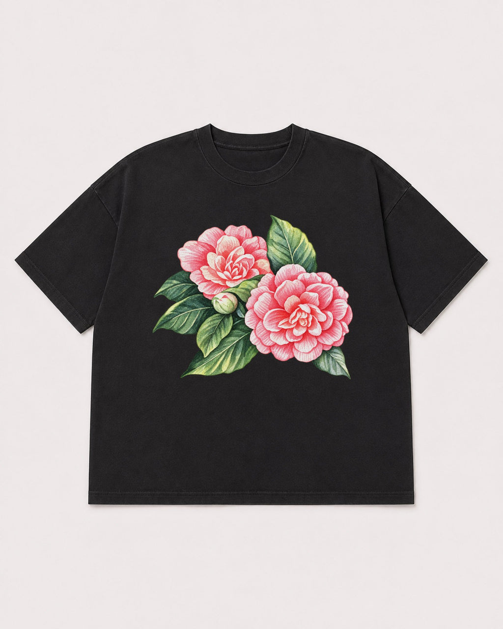 Mockup Boxy Heavyweight Tee Black product