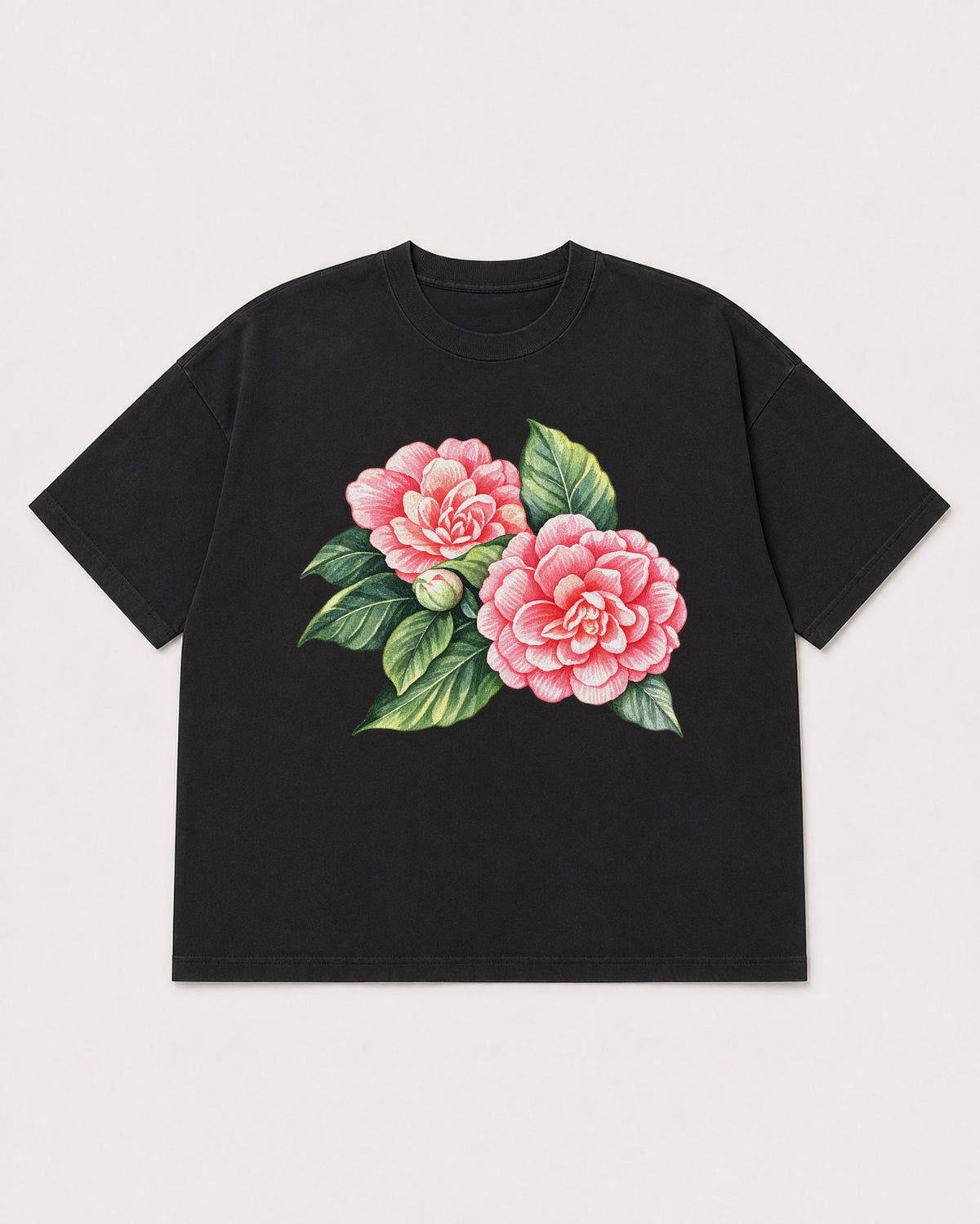 Mockup Boxy Heavyweight Tee Black product