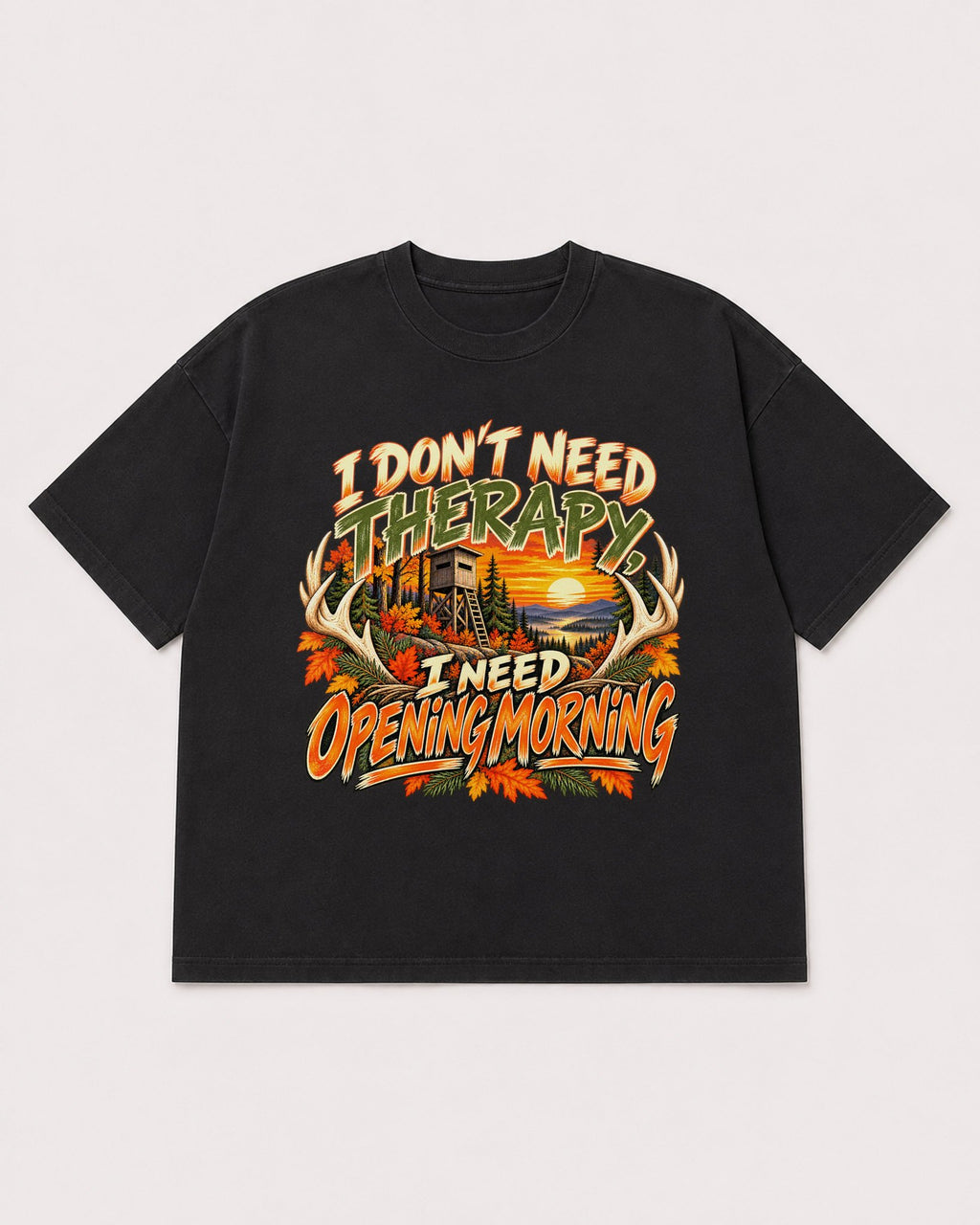 Mockup Boxy Heavyweight Tee Black product