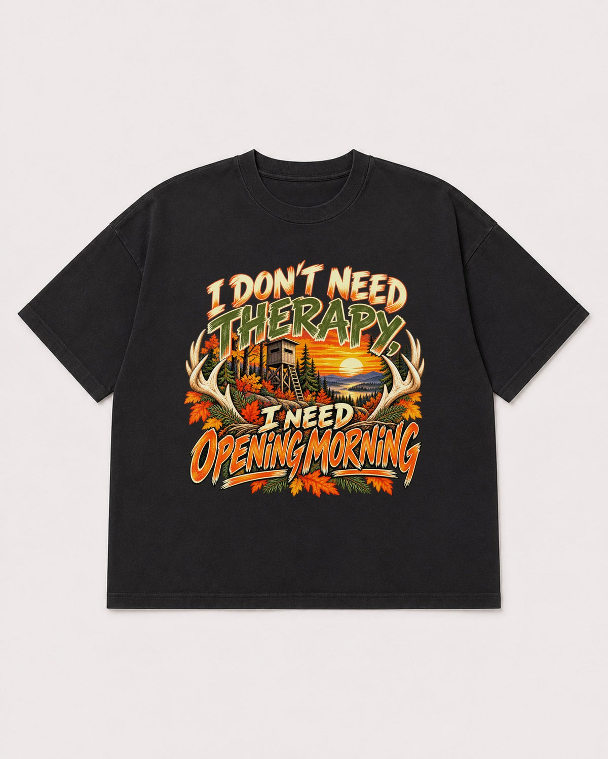 Mockup Boxy Heavyweight Tee Black product