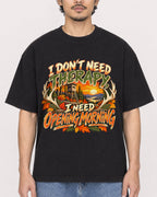 Mockup Boxy Heavyweight Tee Black male close-up 02