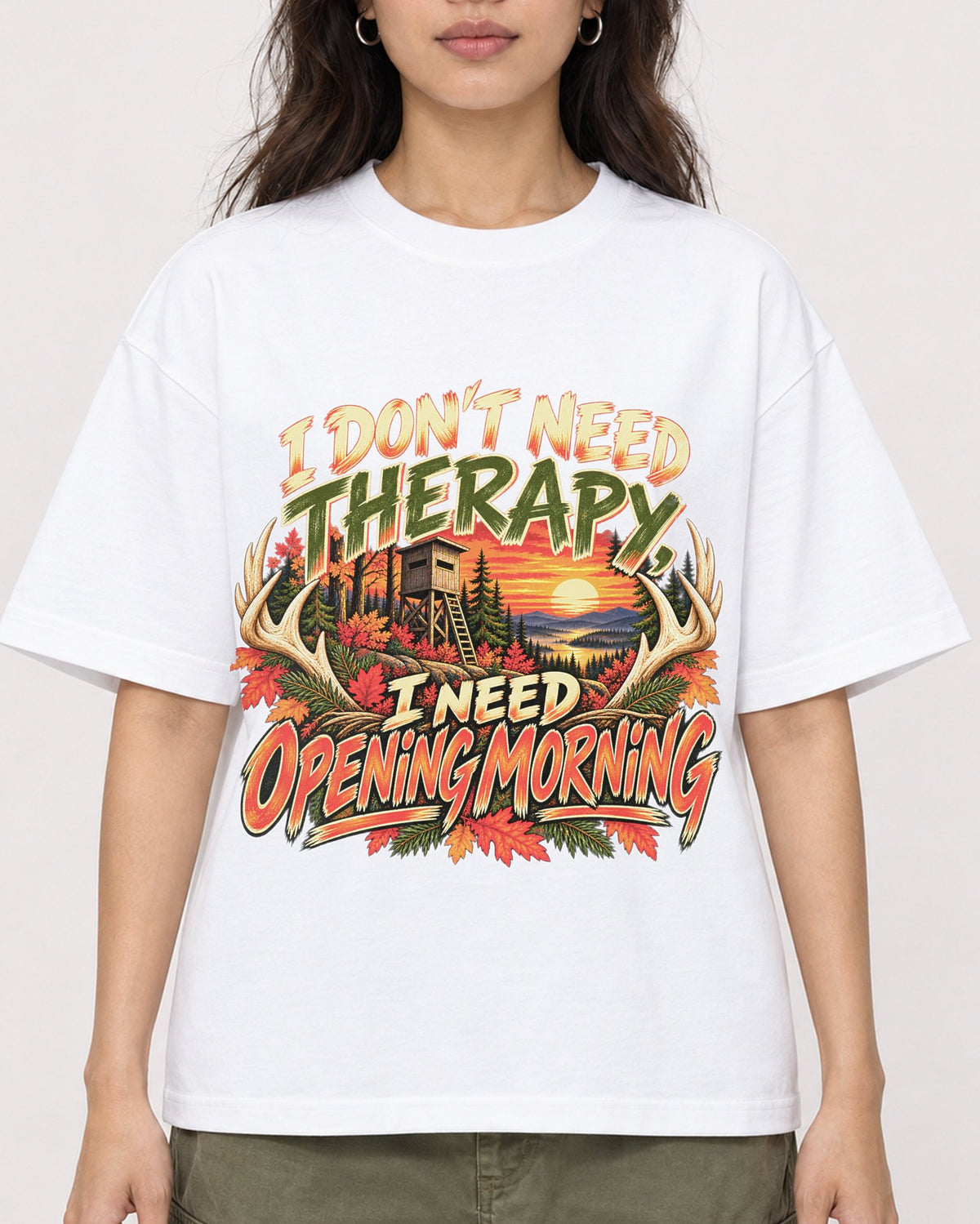 Mockup Boxy Heavyweight Tee White female close-up 02