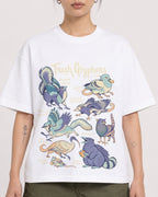 Mockup Boxy Heavyweight Tee White female close-up 12