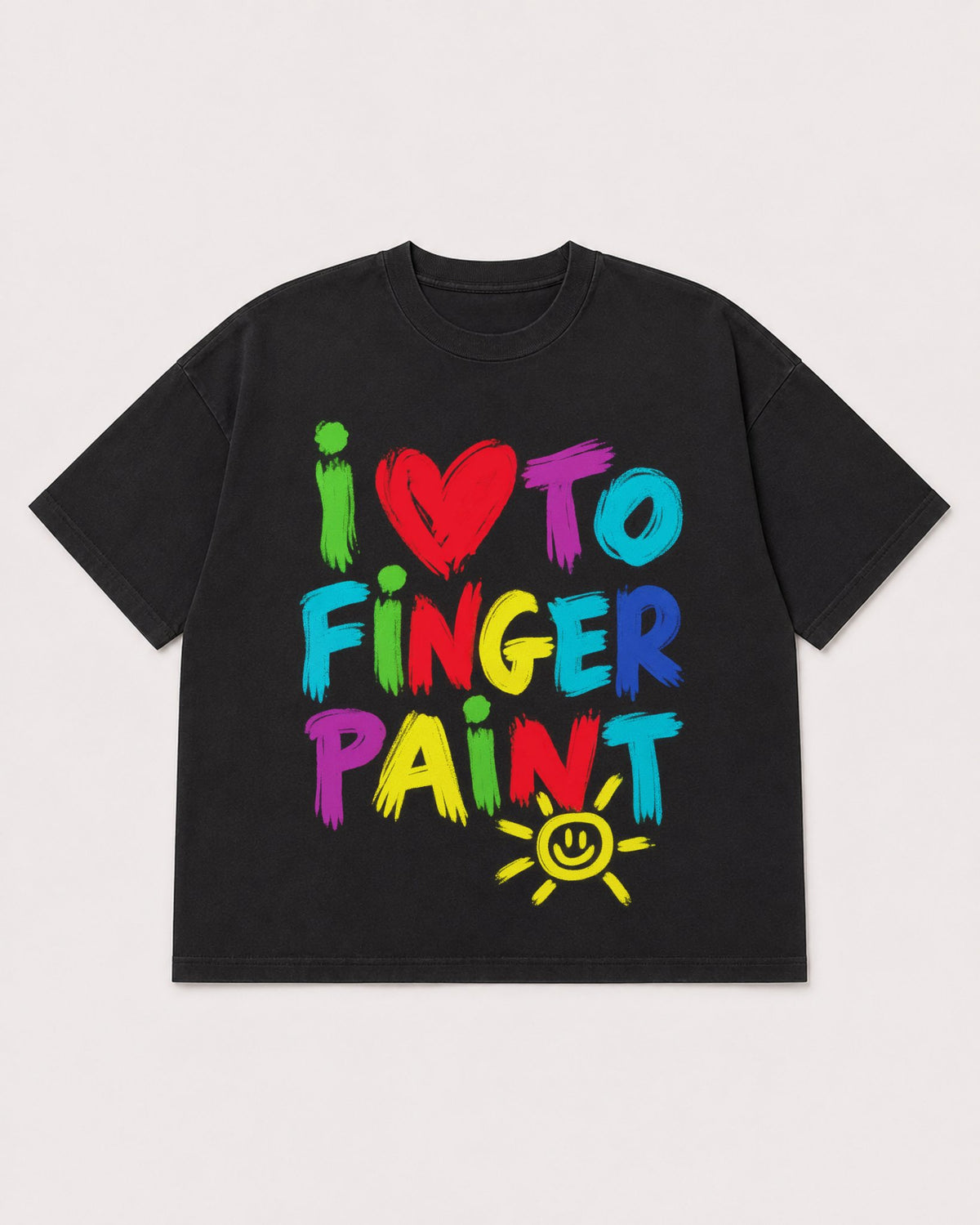 Mockup Boxy Heavyweight Tee Black product