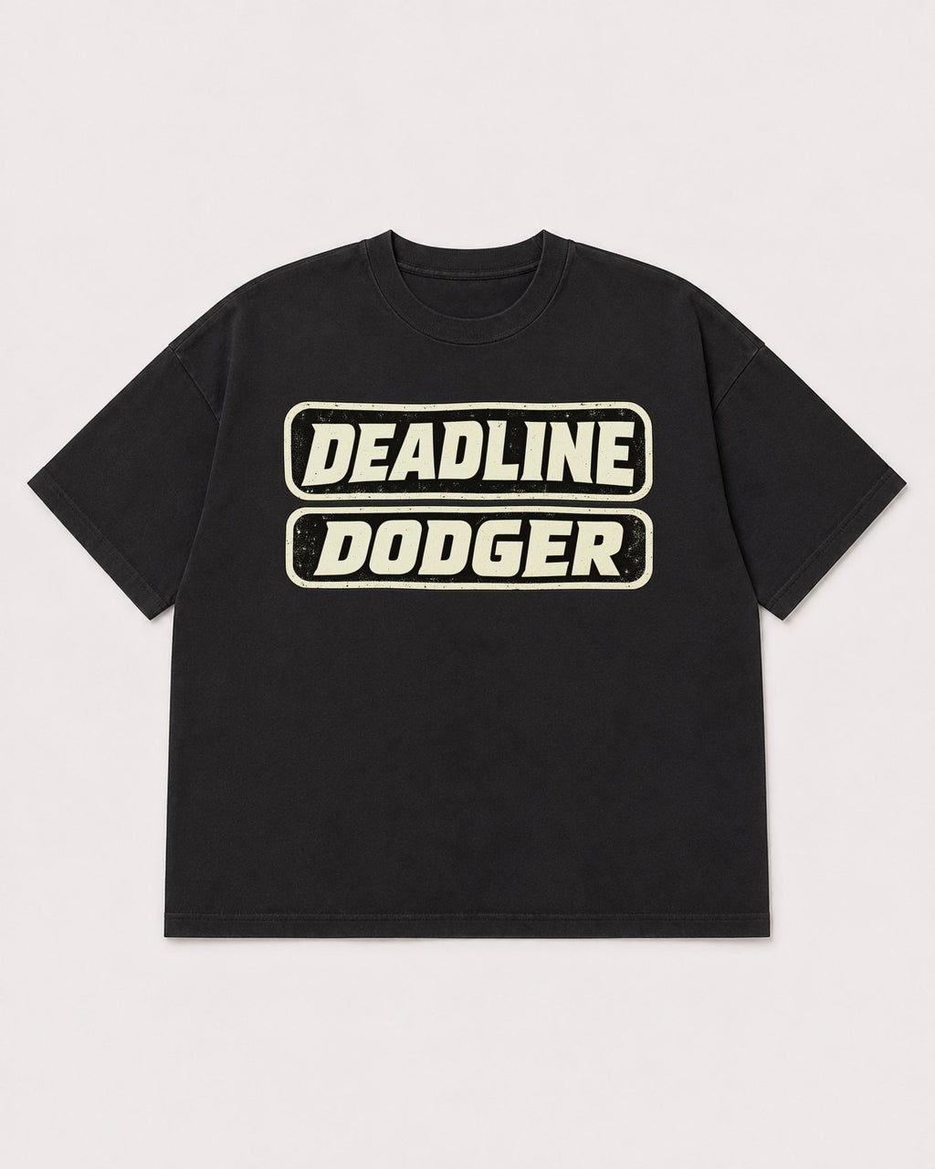 Mockup Boxy Heavyweight Tee Black product