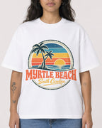 Mockup Boxy Heavyweight Tee White female close-up 30