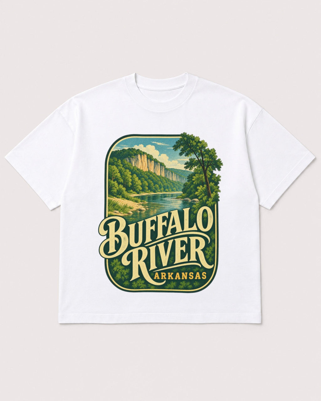 Mockup Boxy Heavyweight Tee White product