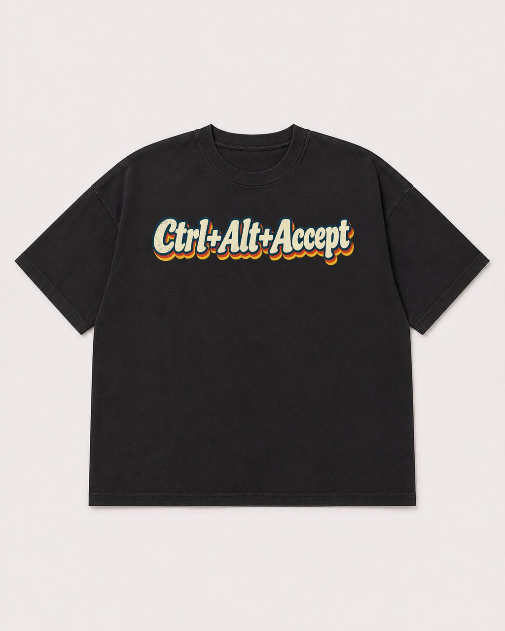 Mockup Boxy Heavyweight Tee Black product
