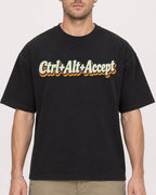 Mockup Boxy Heavyweight Tee Black male close-up 08